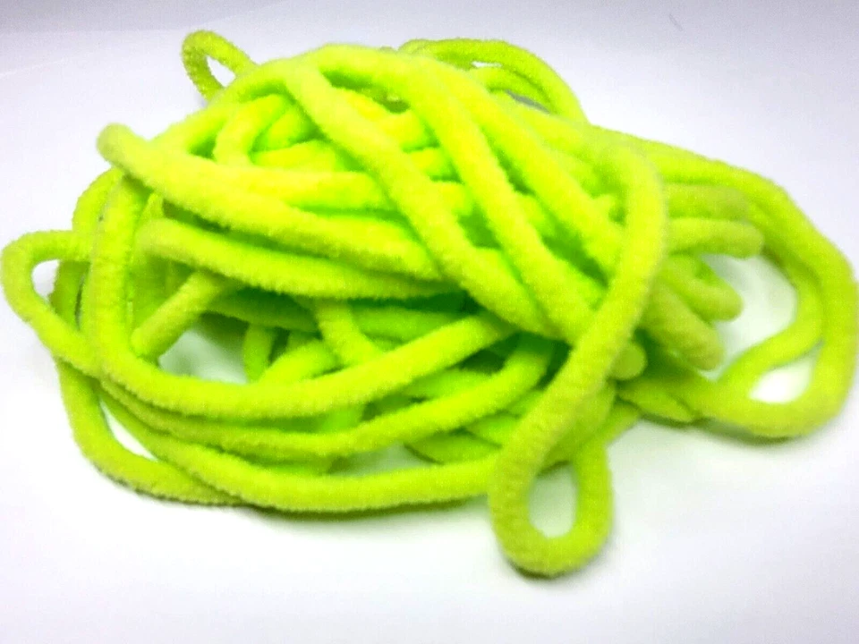 CHENILLE - 3 FLUROESCENT COLORS - 5 Yard Pc - Med. - Fly Tying Materials - Jigs - Image 4 of 4