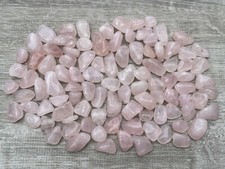 Grade A  Small Rose Quartz Tumbled Stone, 0.5 - 1" Tumbled Rose Quartz