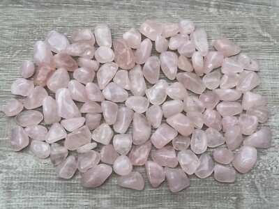 Grade A++ Small Rose Quartz Tumbled Stone, 0.5 - 1'' Tumbled Rose Quartz