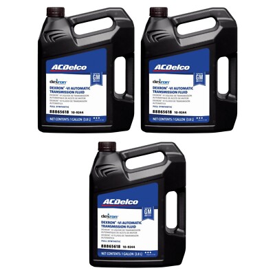 ACDelco 10-9244 (88865618) Dexron VI Full Synthetic ATF - 1 gal (Case of 3)