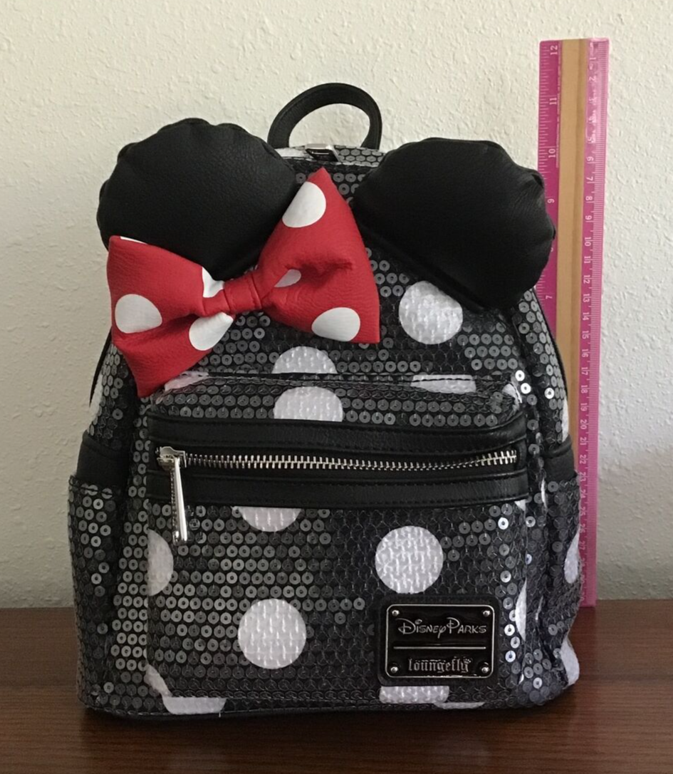 Disney Parks Loungefly Mouse Ears Sequined Polka-Dot Mini  display picture 3