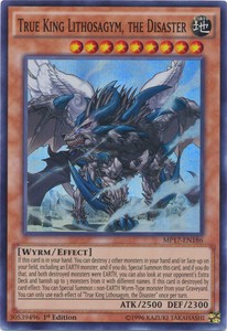 True King Lithosagym, the Disaster - MP17-EN186 - Super Rare - 1st Edition x3 -