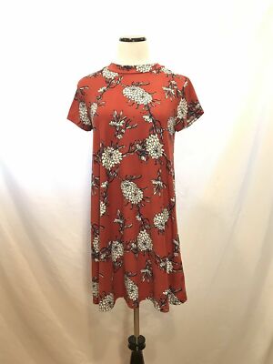 ⭐︎希少⭐︎CARAMEL VINTAGEFLORAL PRINT DRESS 8A Peyton 100% Cotton Maxi Dress in Mocha Floral - Bump Friendly (XS