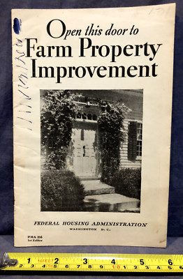Federal Housing Authority bulletin ''Open This Door to Farm Property Improvement''