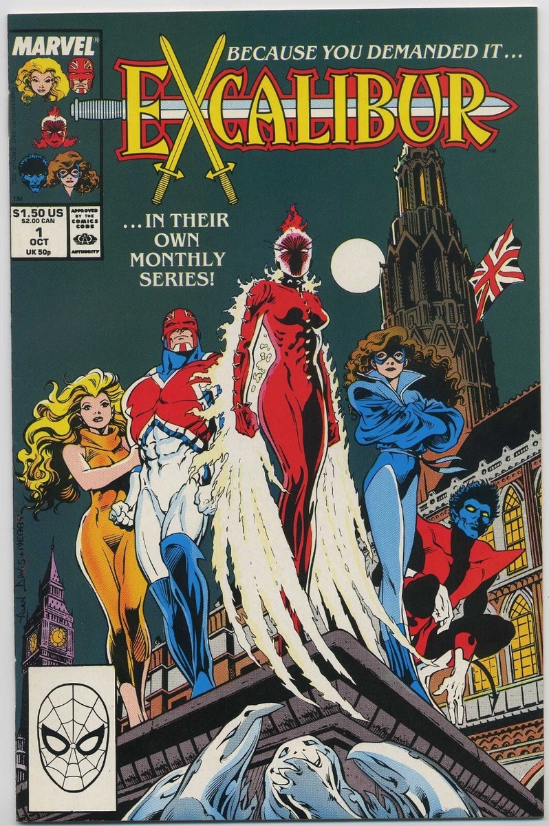 Excalibur 1 NM+ 9.6 1988 Marvel Warwolves Tweedle-Dope Alan