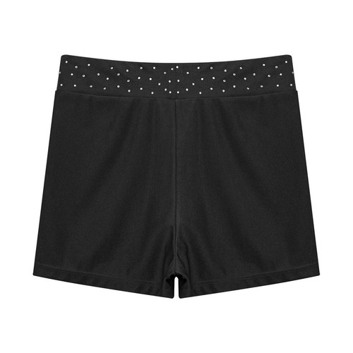 Kids Girls Shorts Acrobatics Bottoms Rhinestones Activewear Figure Skating - Picture 78 of 111
