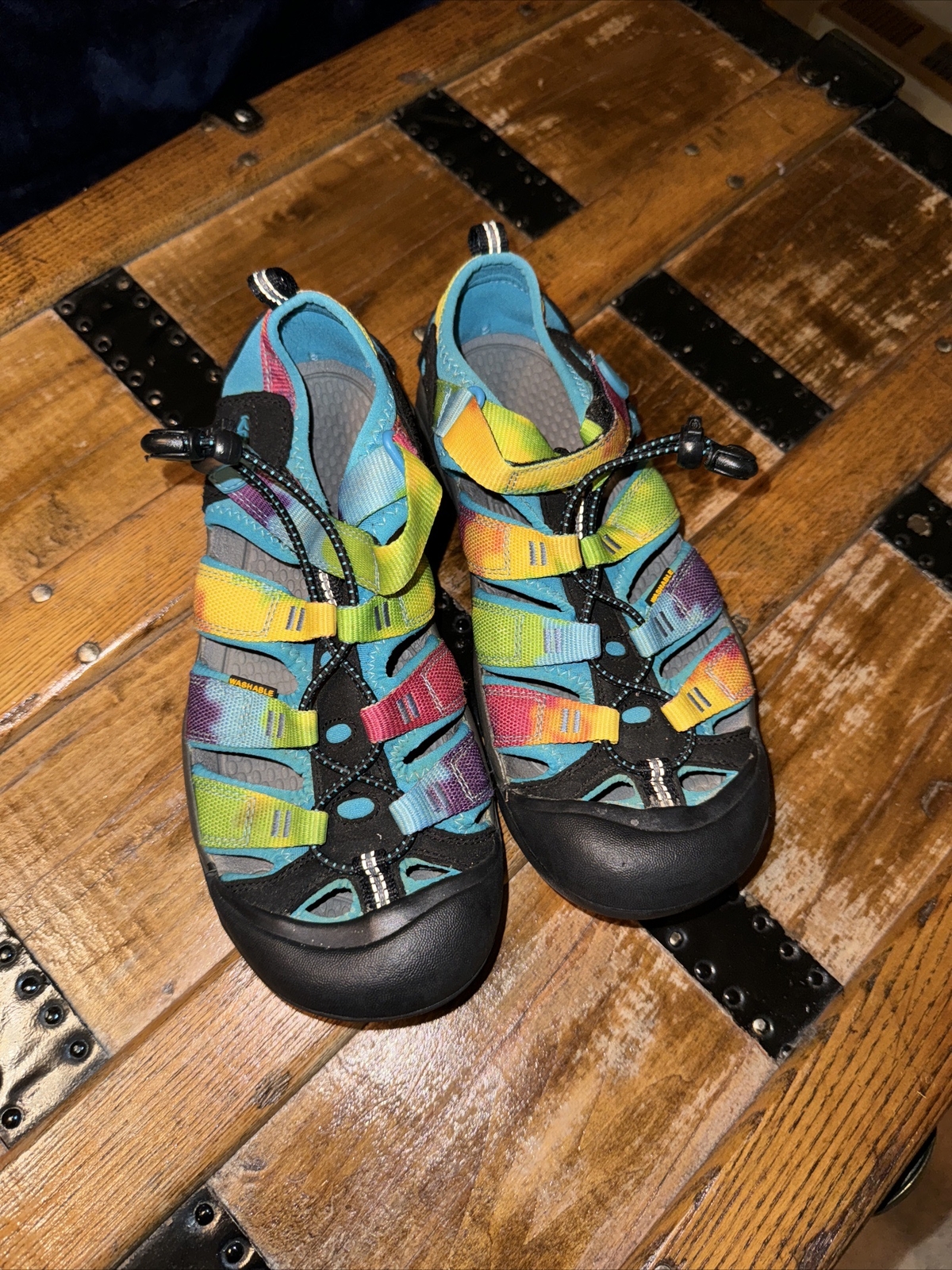 Sandali sportivi impermeabili KEEN Newport retrò tie arcobaleno EU 37 USA taglia 5