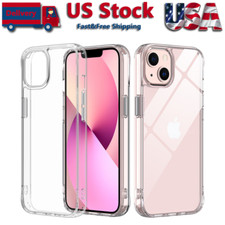 For Apple iPhone 14 13 Pro Max,Plus Clear Case Crystal Shockproof Silicone Cover
