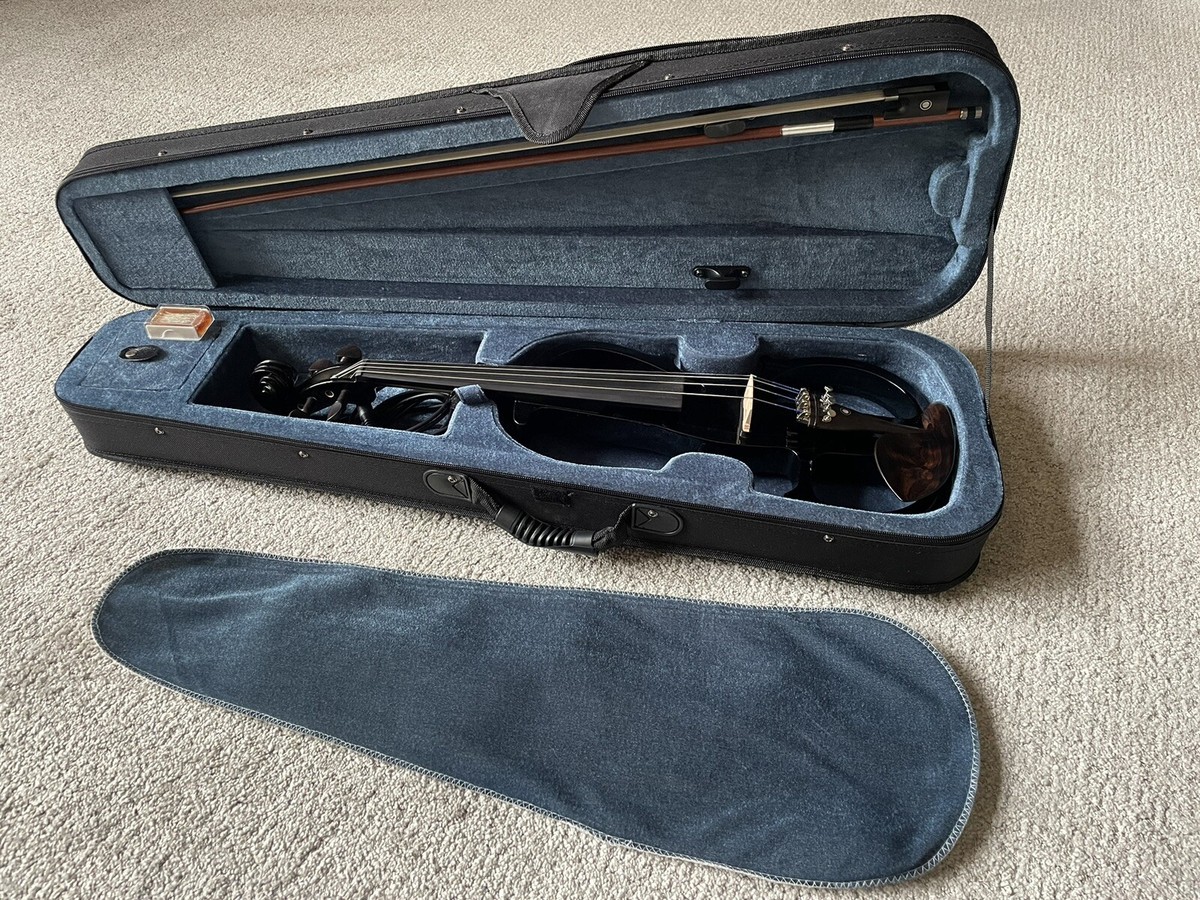 ぷぷぷバイオリン Cecilio Electric Violin - Sparkly Black 4/4 Full-Size Violin W