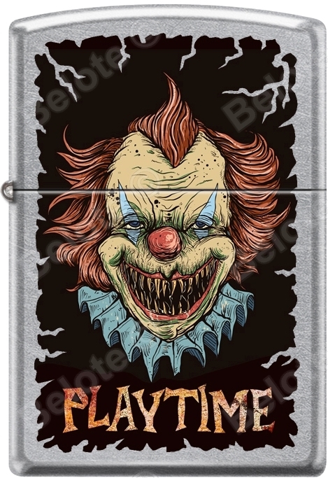 Zippo Killer Clown Playtime Street Chrome WindProof Lighter NEW Rare