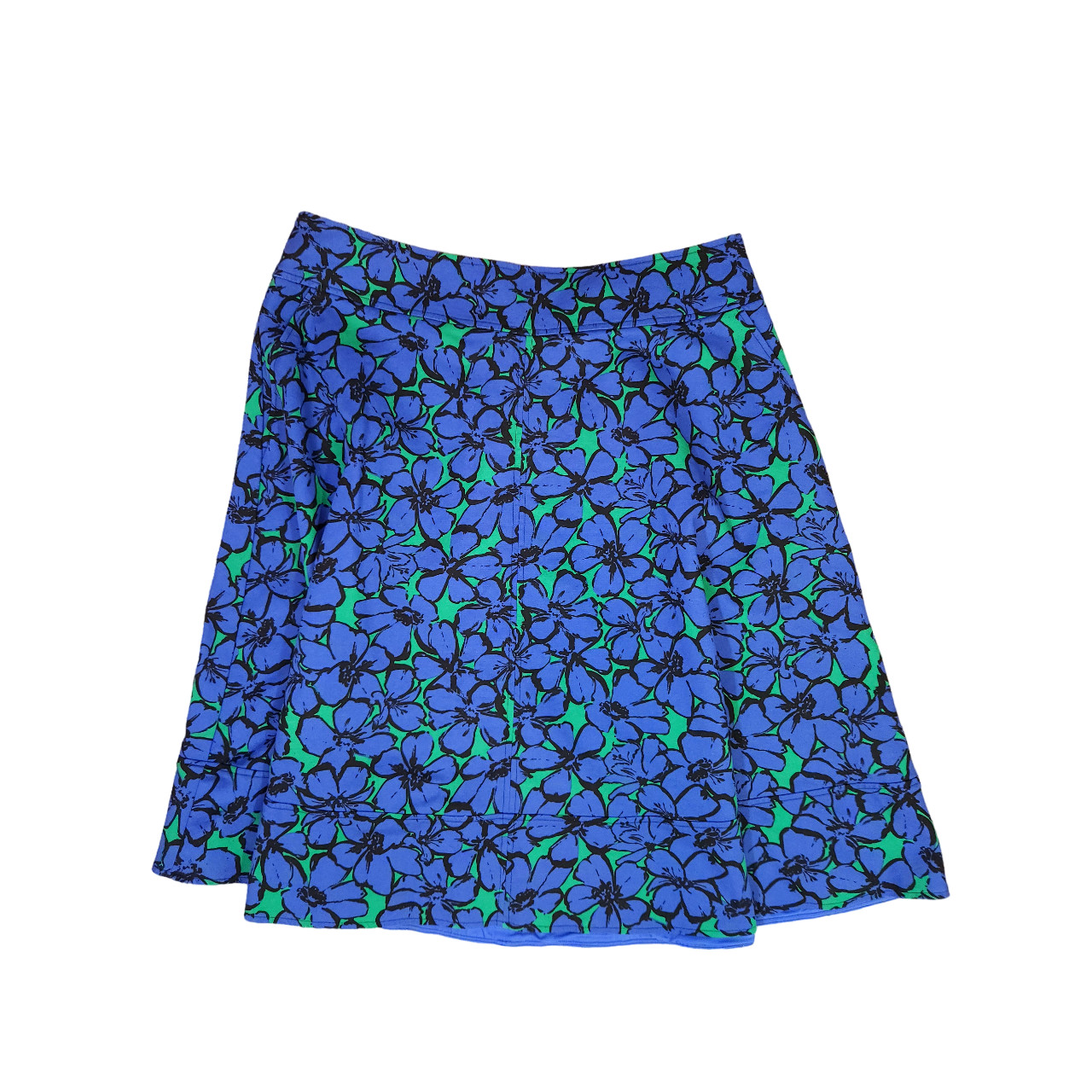 Lane Bryant Modernist Collection Blue Floral A-Line Skirt - Women's Size 18