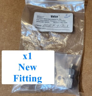 NEW Vici Valco ECEF412.1 Fitting 1/4'' to 1/16'', 0.4 mm bore, 2.1 mm cone