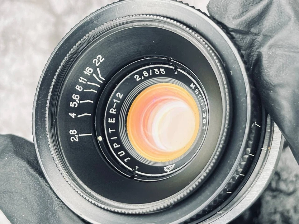 Jupiter 12 f2.8 35mm ( Carl Zeiss Biogon) Wide Angle Lens Kiev Contax RF Mount - Image 2 of 4