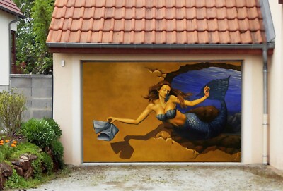 3D Creative Mermaid U487 Garage Door Murals Wall Print Decal Wall US Eve 2023