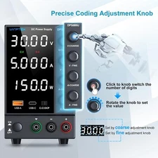 0-60V 5A Adjustable Variable DC Power Supply Lab Precision Bench Power switching