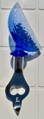 Fantasie Flaschenöffner Obstscheibe Blau
