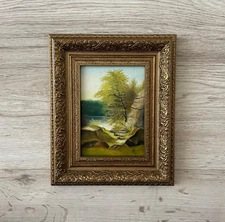 Antique oil painting original