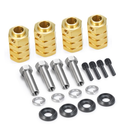 4PCS 12mm Wheel Hubs Hex Pins Adapter Heavy Duty Brass 5-20mm For 1/10 TRX4 TRX6 - Picture 3 of 20
