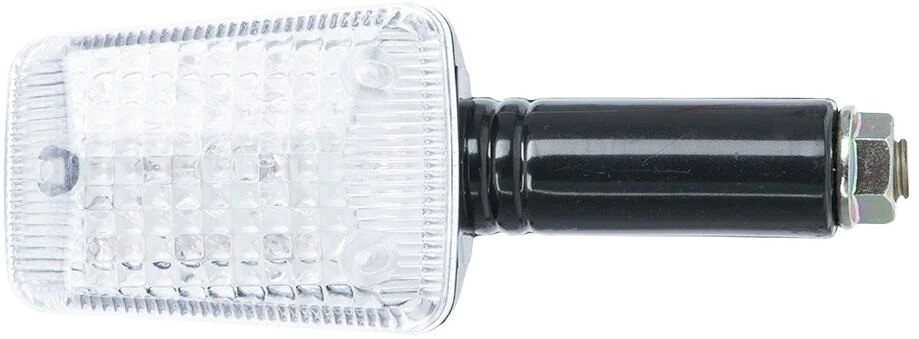 Clignotants rectangulaires à LED résolvant le manque de visibilité, noirs à fixation longue 9cm