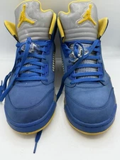 Air Jordan 5 Retro Laney JSP Varsity Royal/Varsity Yellow Size 13 GSW colorway