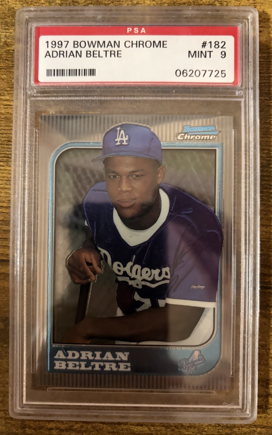 1997 Bowman Chrome #182 Adrian Beltre PSA 9 RC Rookie