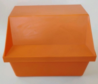 Vintage 1975 Betty Crocker STEP BY STEP Recipe Index Book Cards Orange Box