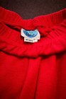 Baby Go Retro Red Knit Pants 18-24M Wide Leg Ruffle Hem USA Cotton Toddler NWT — photo 4