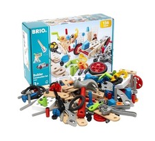 BRIO Builder Construction Set 34587 for ages 3 and up 136 pieces. Toy Wooden