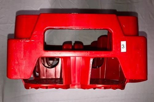 Vintage Coca-Cola Red Plastic 8 Bottle Carrier Crate - Coke 2 Liter Used