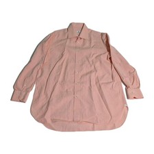 Borrelli Napoli Shirt Mens Sz L Dress Italian Luxury Salmon Long Sleeve