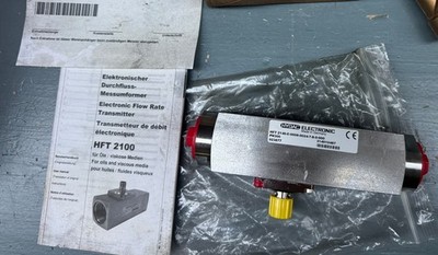 HYDAC HFT 2146 Electronic Flow Rate Transmitter   PN300, HFT 2100 Series   New
