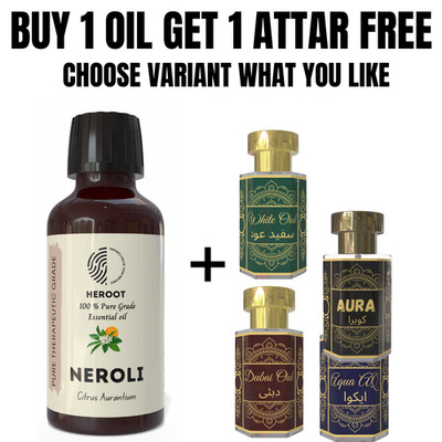 Neroli Essential Oil 10ml Aromatherapy Diffuser Home Fragrance DIY + Free Attar