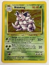 Nidoking Set Base Ologramma Rara #11/102 1999 Carta Pokemon Vintage
