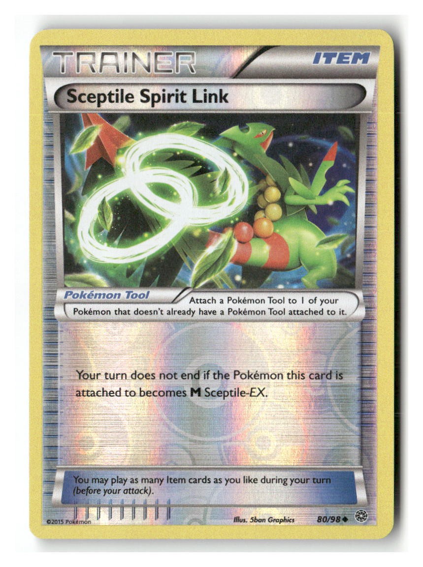 Sceptile Spirit Link 80/98 Uncommon Ancient Origins Pokemon Reverse Holo NM
