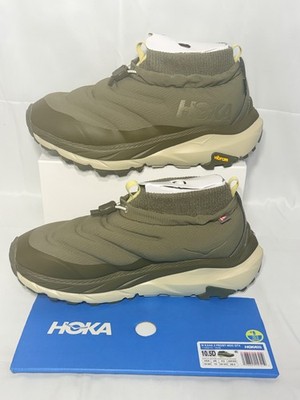 Hoka One Kaha 2 Frost Moc GTX Olive Green Mens 10.5D Gore-Tex Vibram Winter Shoe
