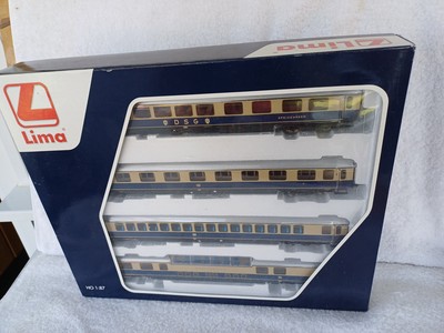 Lima Spur HO HL4001 DSG Rheingold vier Wagen Set Epoche III 1962 