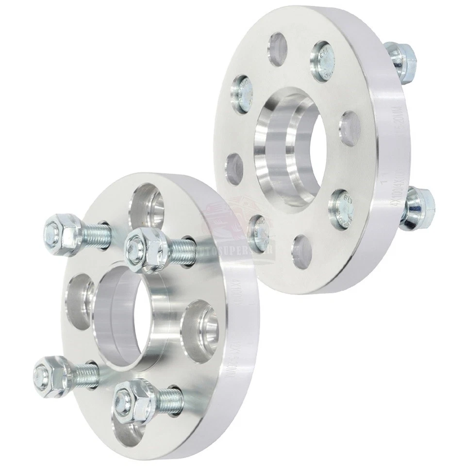 2 piezas espaciadores de rueda 20 mm 4x100 12x1,5 para Toyota Yaris Tercel Prius 1,5 L Foto 3 de 4