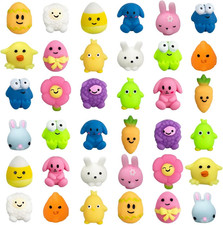 36 PCS Easter Mochi Squishy Toys Stress Relief Squishies for Kids Boys Girls Tod
