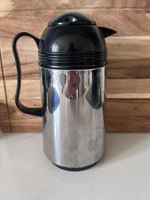 Retro Thermos Insulated Carafe camping Coffee Pot 750 ml - 0.75 Black/Silver