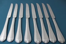 8 Dinner Knives Solid Reed & Barton SUSSEX 18/10 Stainless China 9 3/4"