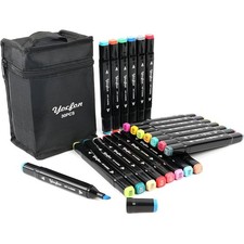 30 Color Dual Tip Alcohol Markers Art Marker Set for Drawing Sketching