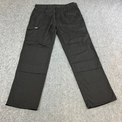 Dickies Redhawk Mens Cargo Pants Carpenter Trousers Relaxed Baggy 36 34 Black