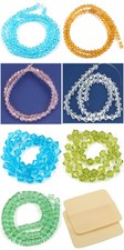 2 Beading Mats 8" x 8" 7 Strands Glass Chip Beads