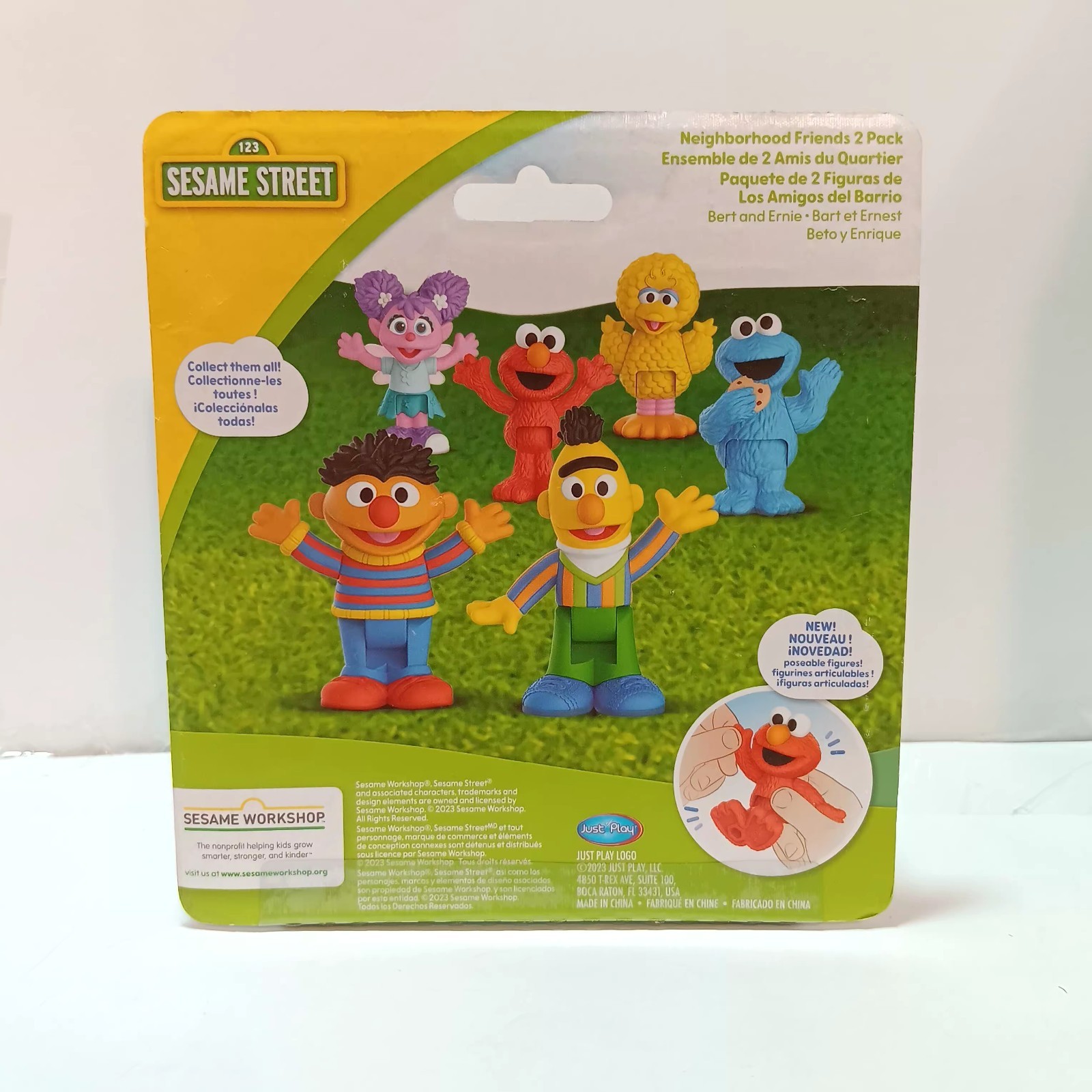 Sesame Street Neighborhood Friends 2 Pack Bert & Ernie Sealed Just Play