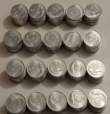 ROTOLINO 50 PEZZI 5 LIRE 1971 1972 1974 1975 1976 1977 1978 1979 FDC UNC DELFINO