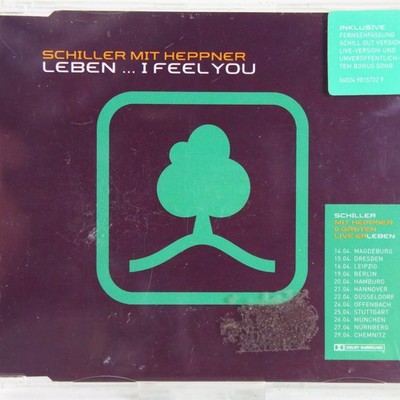 Music Musik MAXI CD Schiller Mit Heppner   Leben ... I Feel You Gut