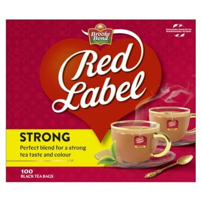 Red Label Black Tea, 100 Teabags
