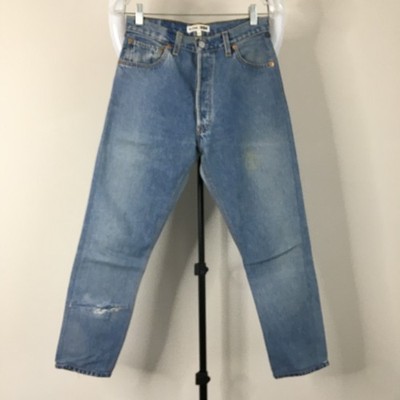 RE/DONE x Levis Womens sz 25 Light/Med Wash High Rise Waist Crop Ankle Jeans