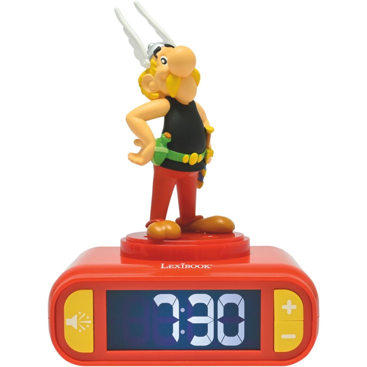 Réveil Astérix Lexibook lumineux veilleuse 3D effets sonores horloge enfant