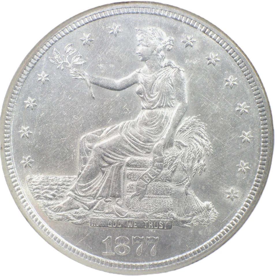 1877-S T$1 NGC AU58 - Trade Dollar - Great Type Coin - Image 3 of 4